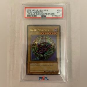 Yugioh: Dark Magician LOB-005 Original Print PSA 9